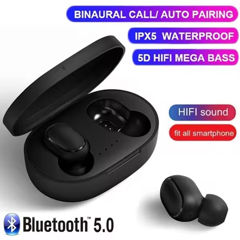 A6S TWS Earphones Wireless Blu - Bluetooth Headset On Ear recension och pris