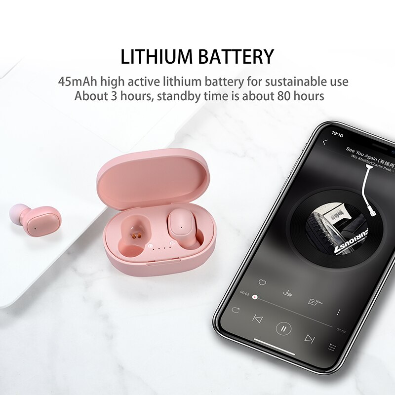 A6S TWS Earphones Wireless Blu - Bluetooth Headset On Ear recension och pris
