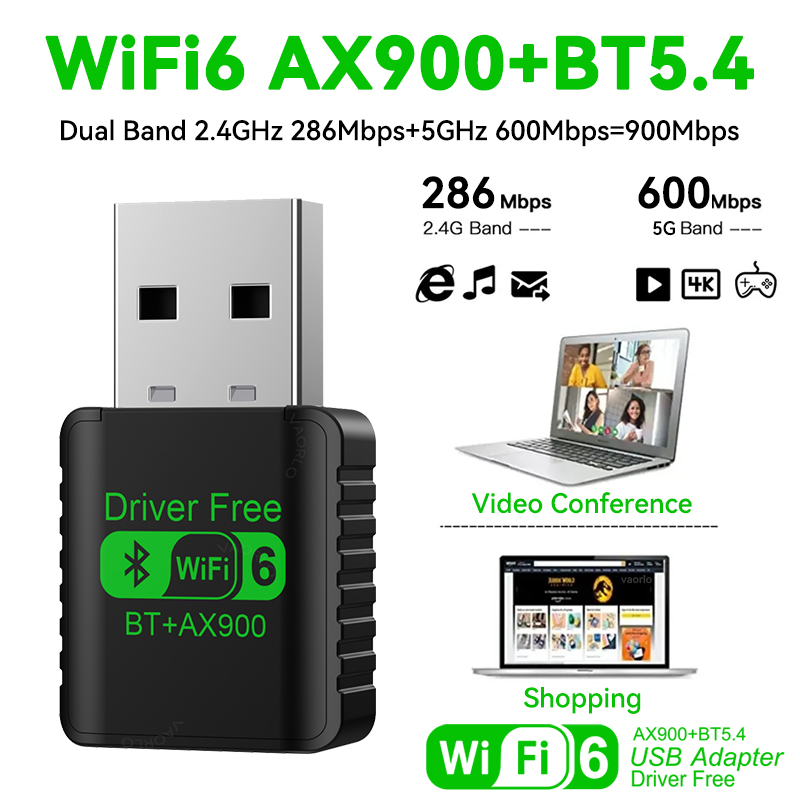 AX900 USB WiFi6 Bluetooth 5.4  - Bluetooth Adapter Receiver recension och pris
